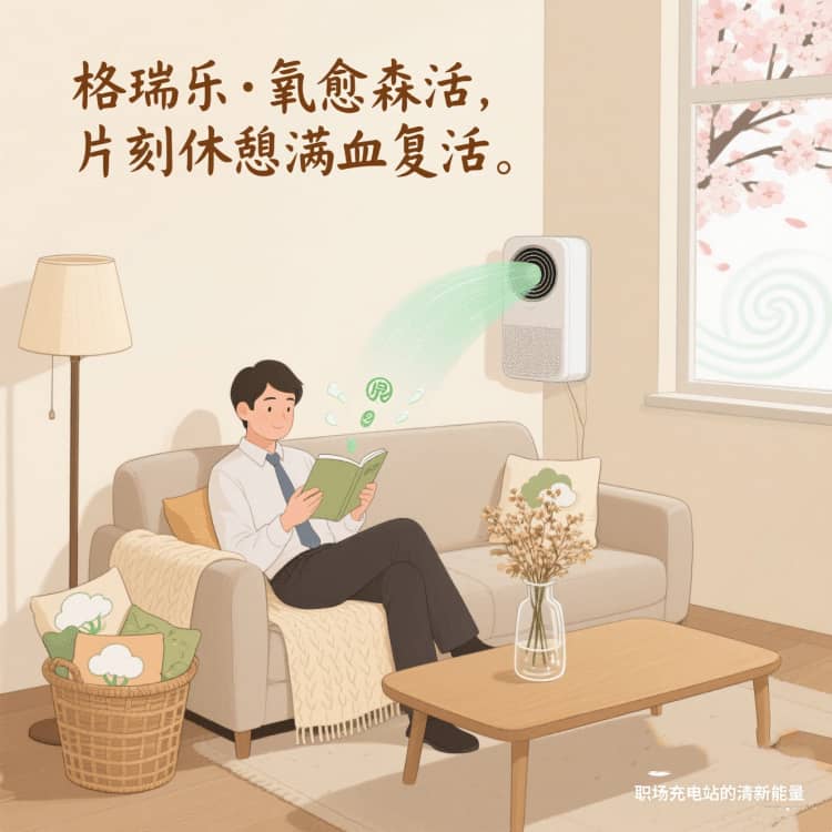 格瑞乐・氧愈森活 - 休息室空气净化解决方案：让每一刻休憩都沉浸在森林般的惬意里
