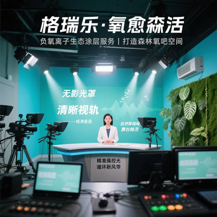 格瑞乐・氧愈森活 - 演播室空气净化解决方案:让每一段录制都沉浸在森林般的清透里